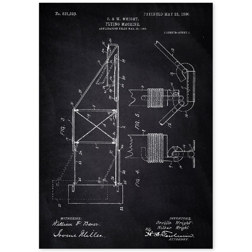 nacnic Lámina de Patente de Maquina Voladora 3