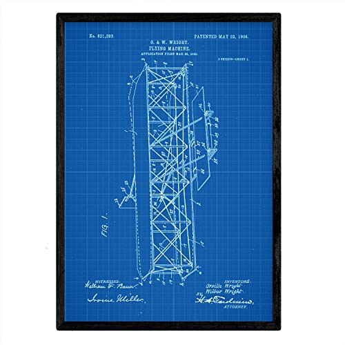 Nacnic Lámina De Patente De Maquina Voladora 4