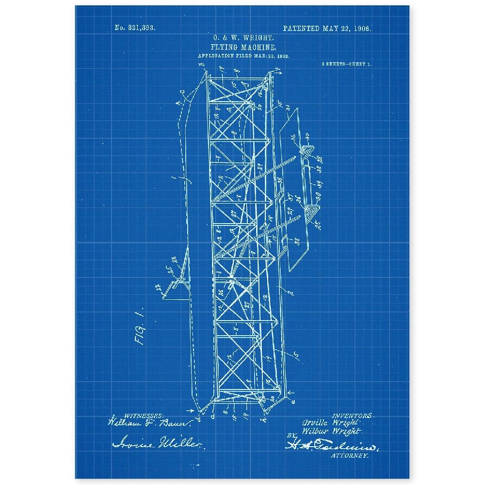 nacnic Lámina de Patente de Maquina Voladora 4