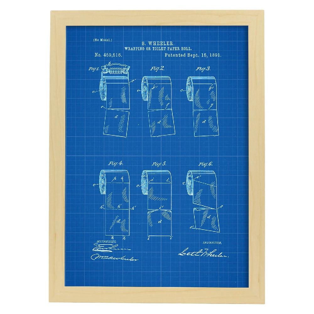Nacnic Lámina De Patente De Papel Higiénico 2