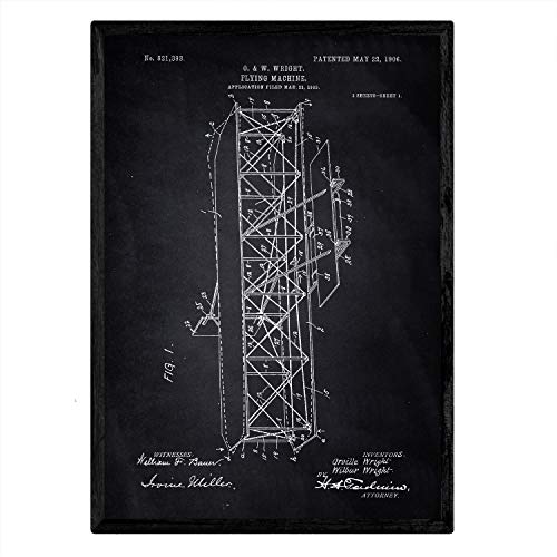 Nacnic Lámina De Patente Maquina Voladora 4