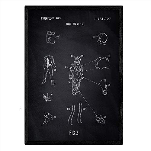 Nacnic Lámina De Patente Ropa Astronauta1