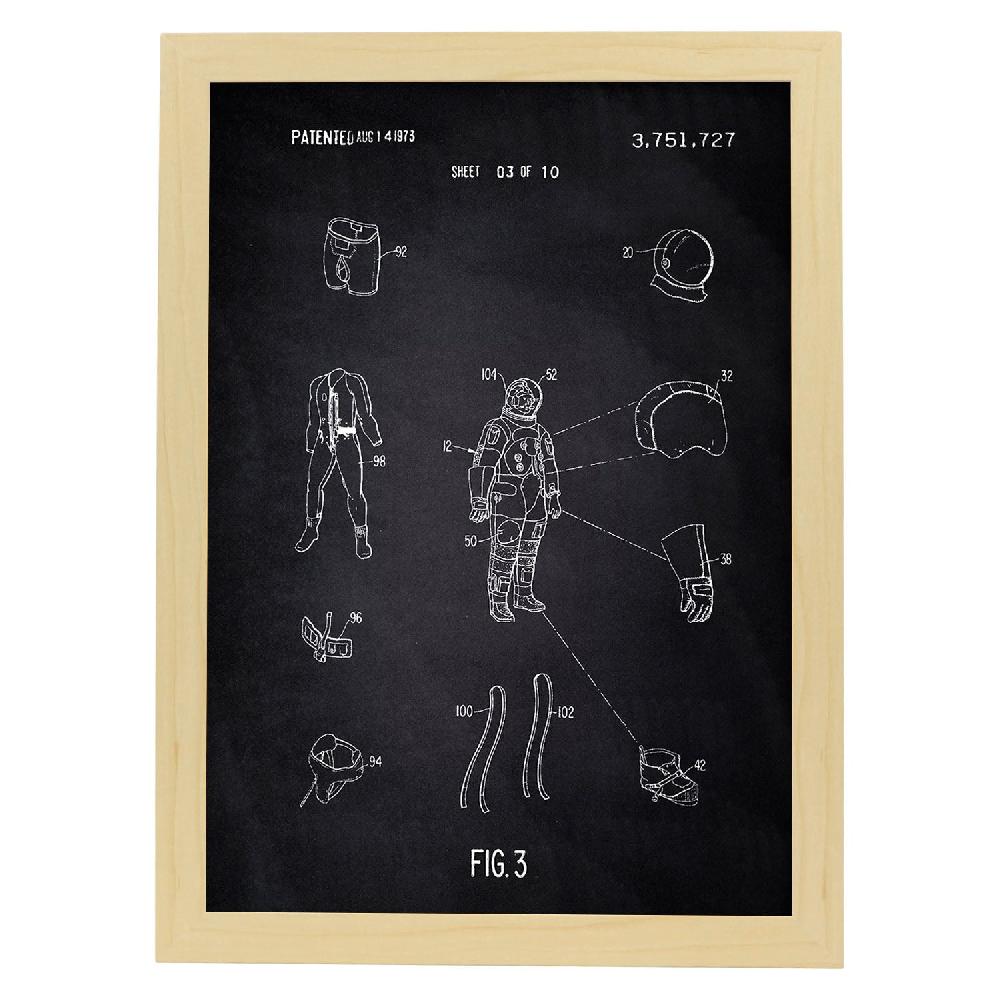 Nacnic Lámina De Patente Ropa Astronauta1