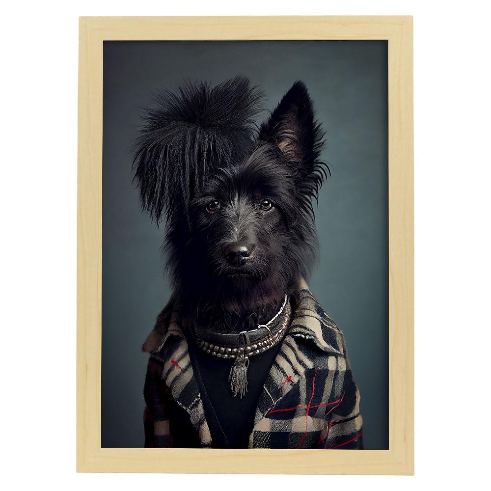 Nacnic Nacnic Lámina De Perro De Oveja Belga Vestido Con Cl