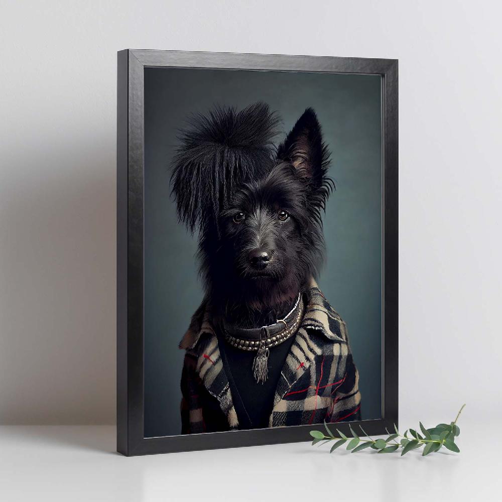 Nacnic Nacnic Lámina De Perro De Oveja Belga Vestido Con Cl