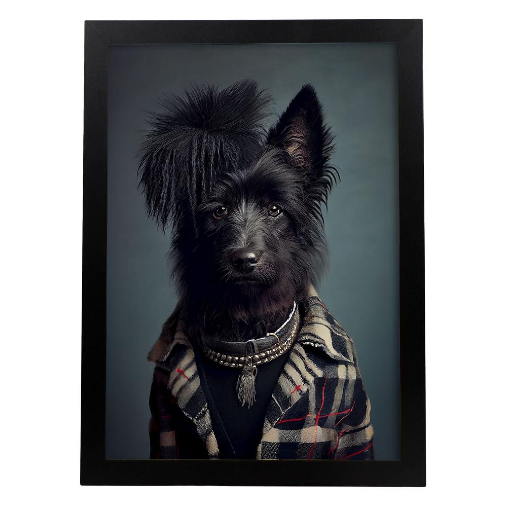 nacnic Nacnic Lámina de Perro de Oveja Belga Vestido con Cl