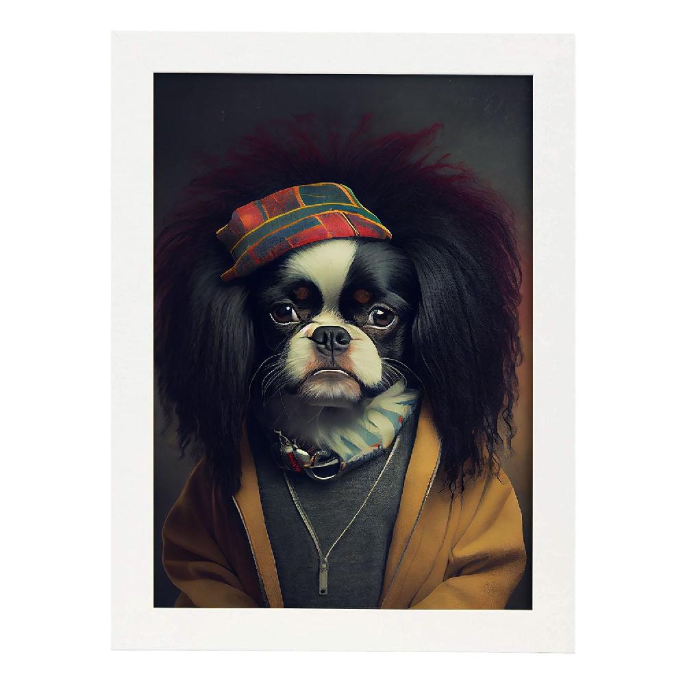 Nacnic Nacnic Lámina De Perro Vestido En Estilo Humano