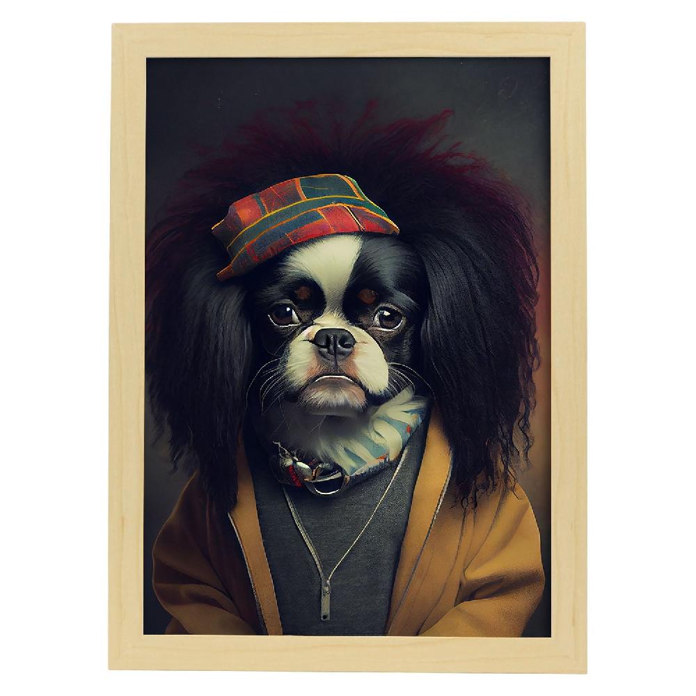 Nacnic Nacnic Lámina De Perro Vestido En Estilo Humano
