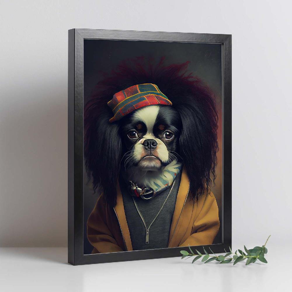 Nacnic Nacnic Lámina De Perro Vestido En Estilo Humano