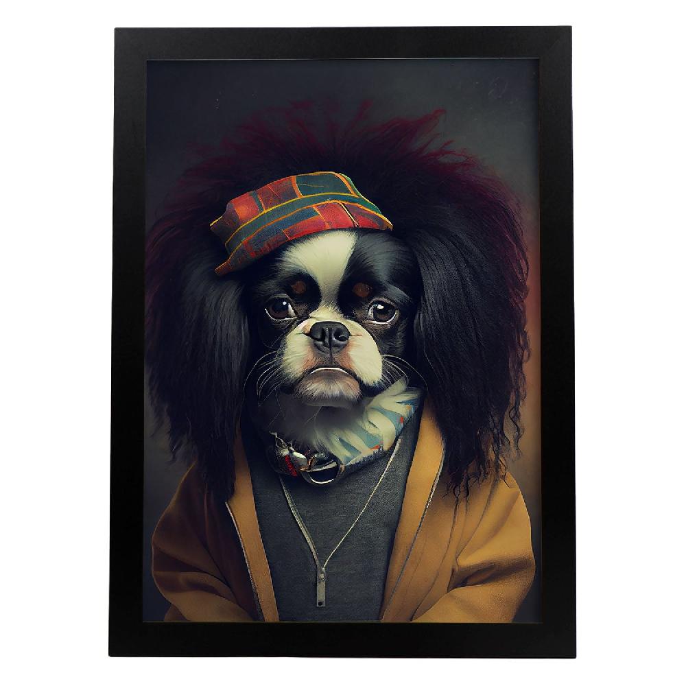 nacnic Nacnic Lámina de Perro Vestido en Estilo Humano