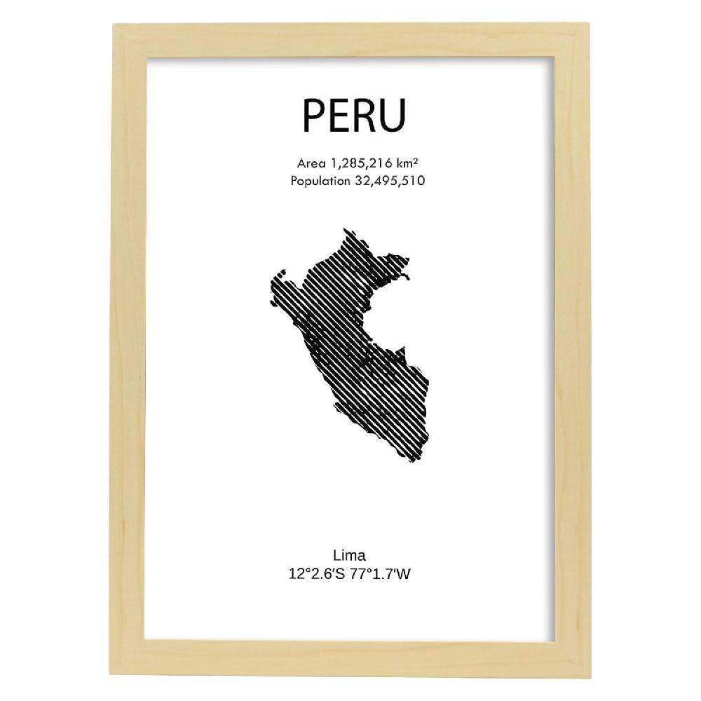 Nacnic Lámina De Perú Mundo