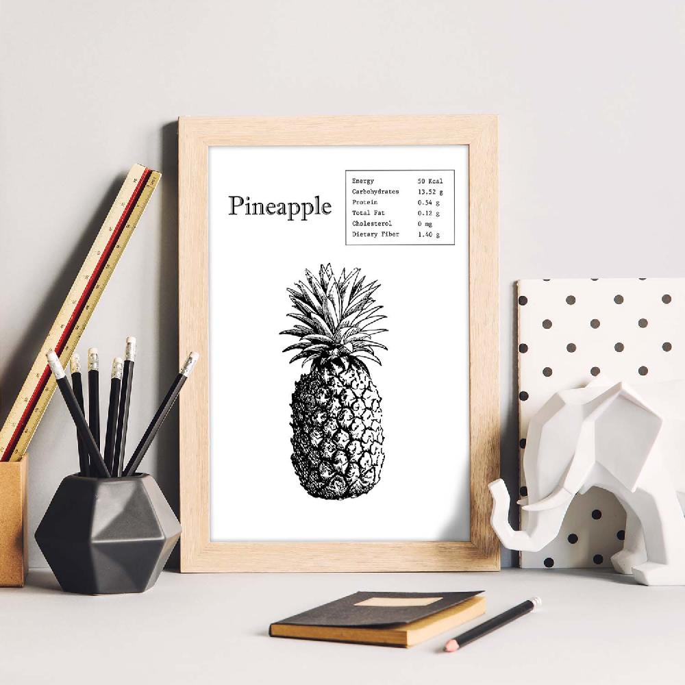Nacnic Lámina De Piña En Inglés