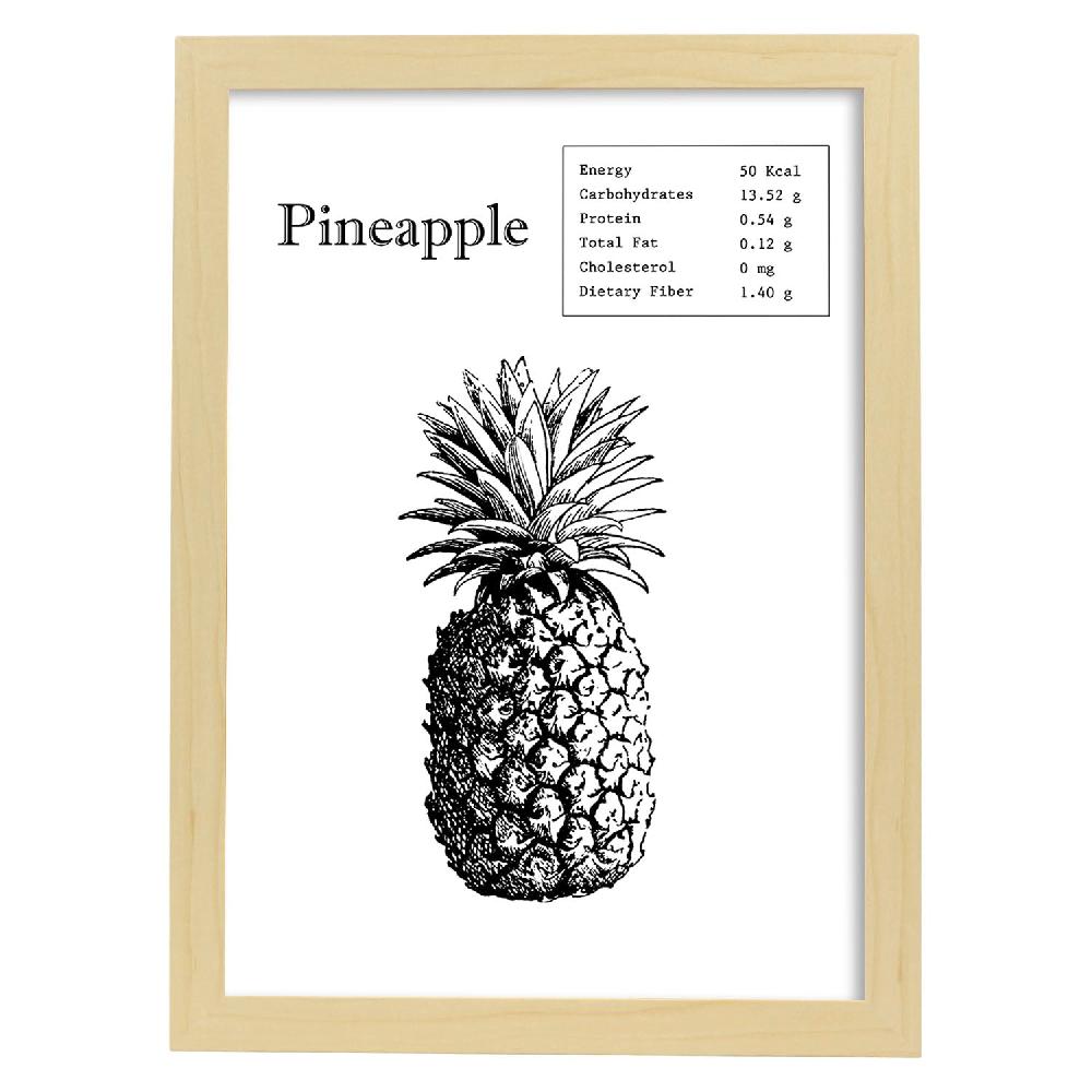 Nacnic Lámina De Piña En Inglés