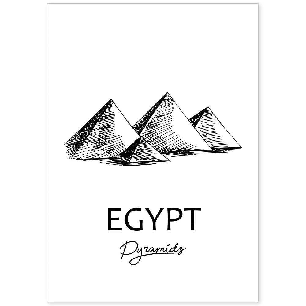 nacnic Lámina de Pirámides de Egipto