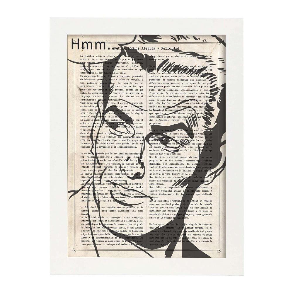 Nacnic Lámina De Pop Art Hombre Pensando