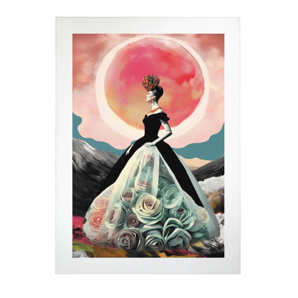 Nacnic Lámina De Pop Art Surrealista De Cine Negro