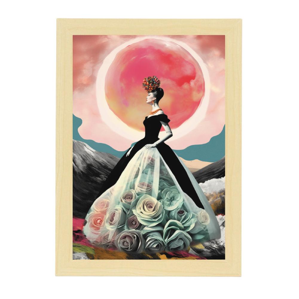 Nacnic Lámina De Pop Art Surrealista De Cine Negro