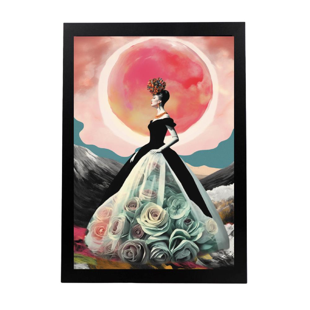 nacnic Lámina de Pop Art Surrealista de Cine Negro