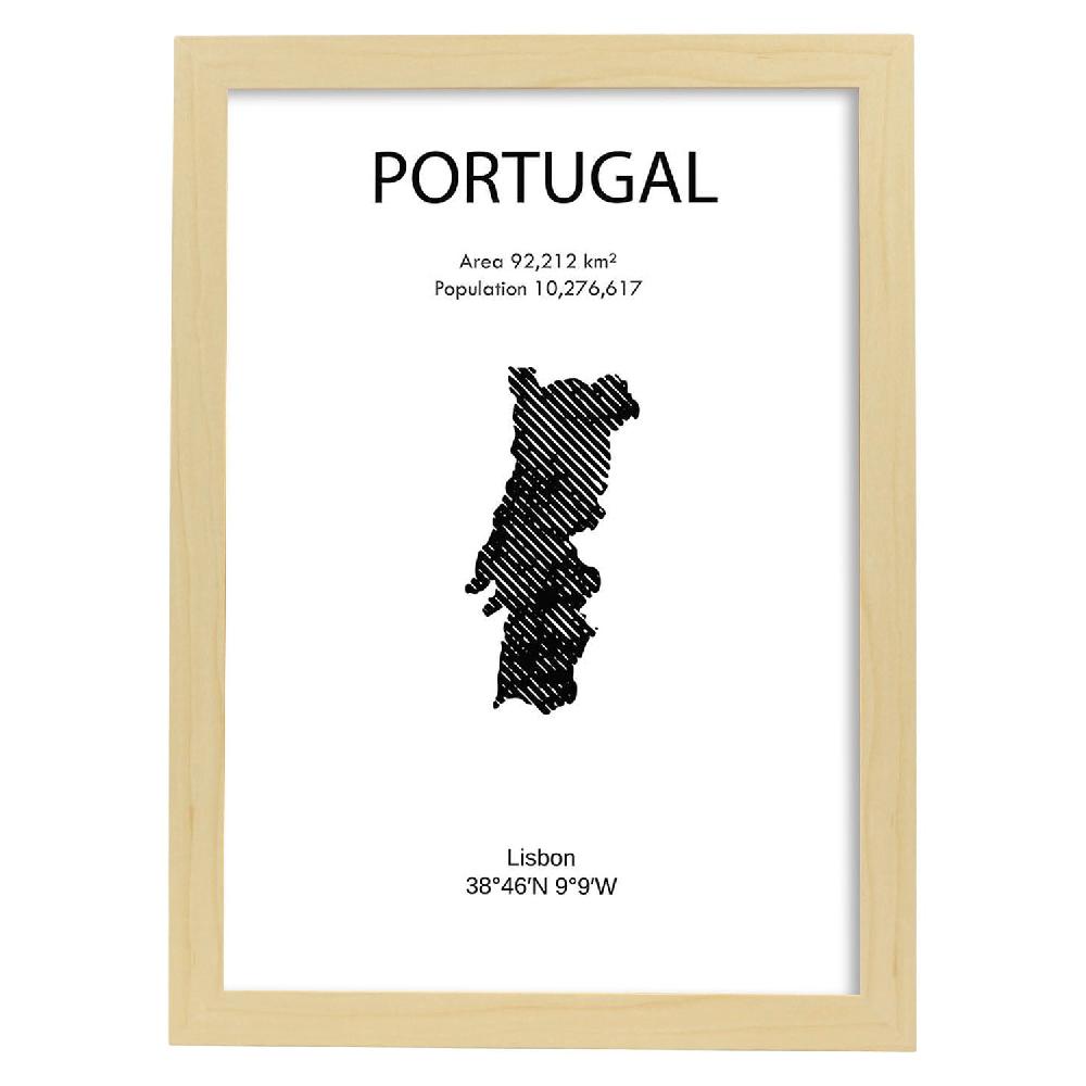 Nacnic Lámina De Portugal Mundo