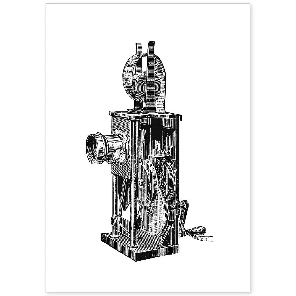 nacnic Lámina de Proyector Vintage