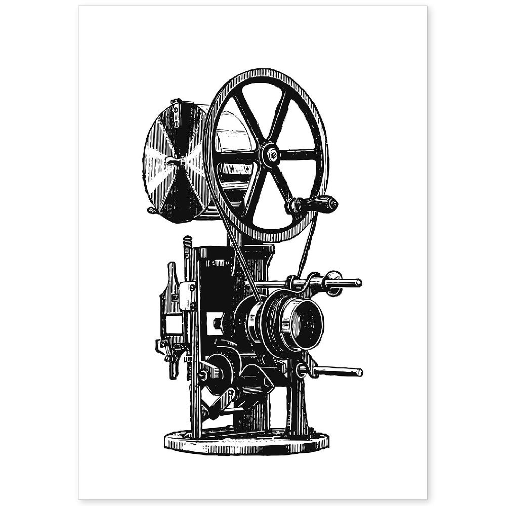 nacnic Lámina de Proyector Vintage