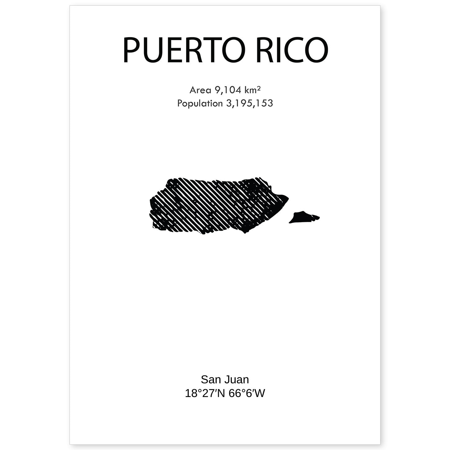 nacnic Lámina de Puerto Rico Mundo