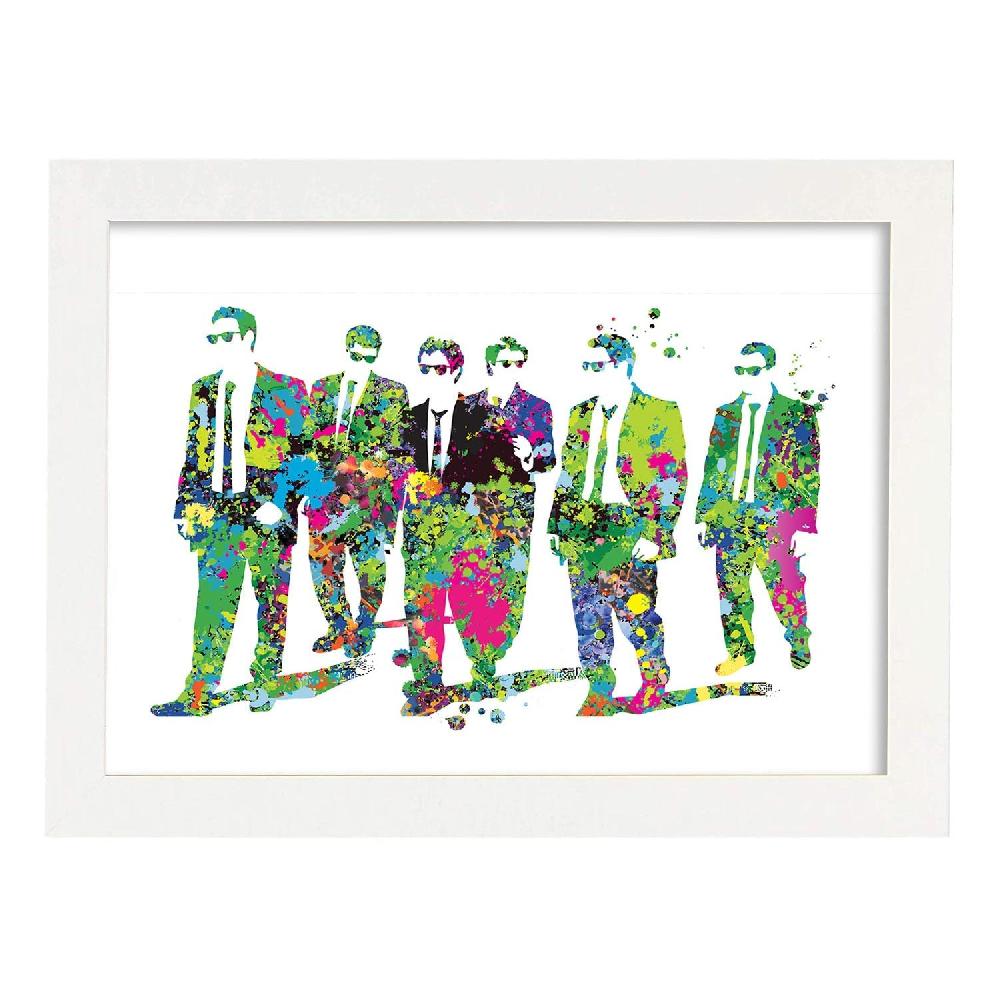Nacnic Lámina De Reservoir Dogs Estilo Acuarela