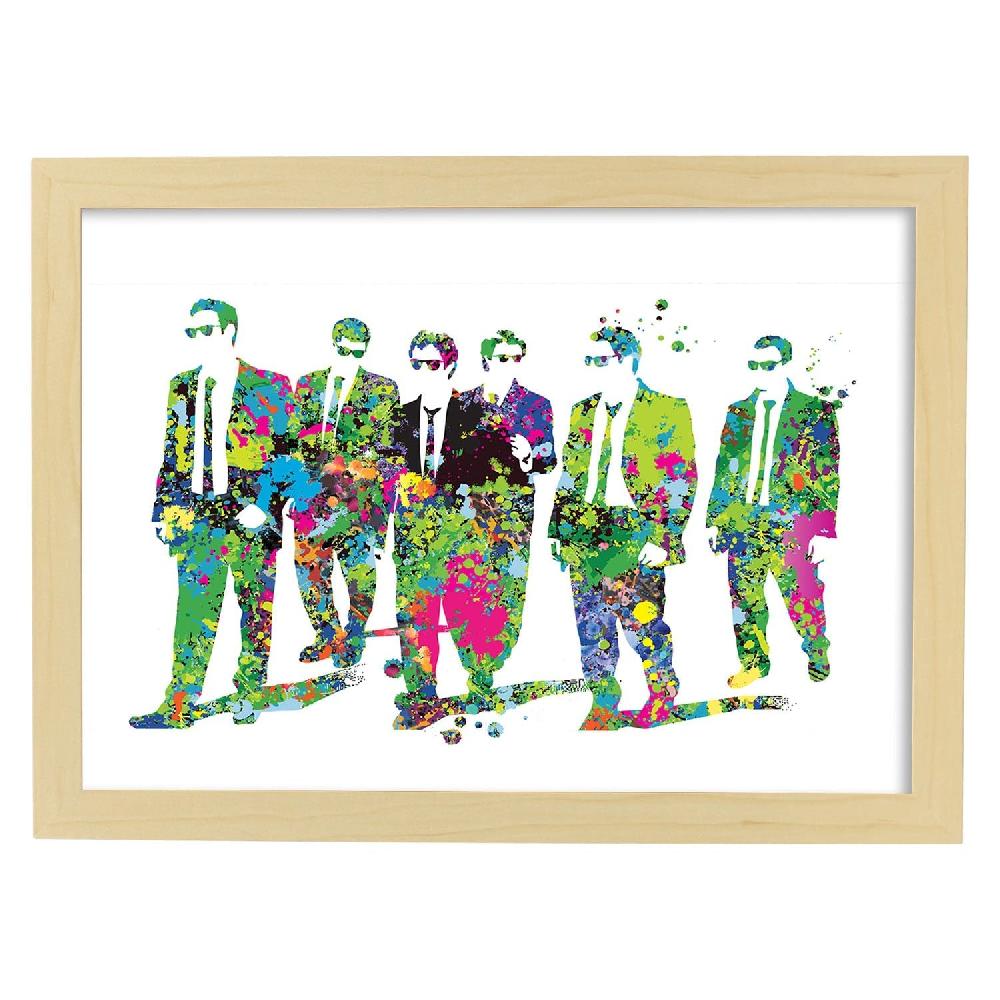 Nacnic Lámina De Reservoir Dogs Estilo Acuarela