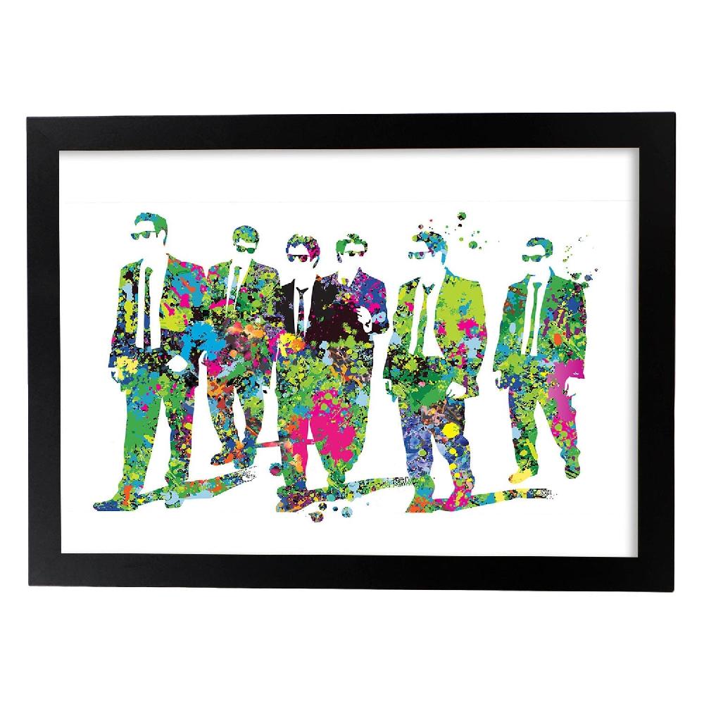 Nacnic Lámina De Reservoir Dogs Estilo Acuarela