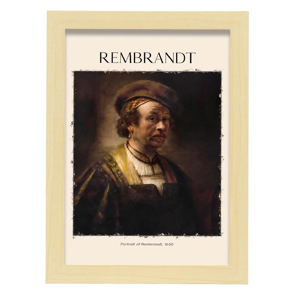 Nacnic Lámina De Retrato De Rembrandt