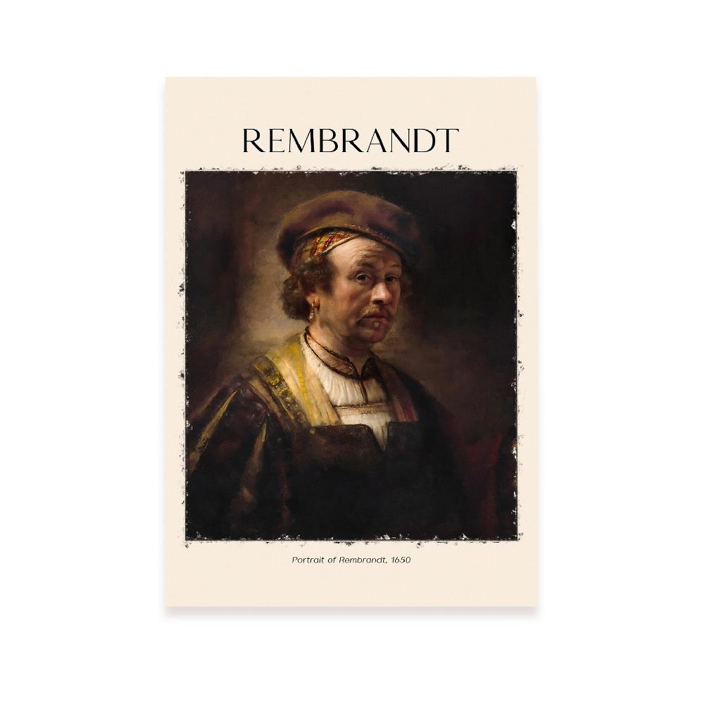nacnic Lámina de Retrato de Rembrandt