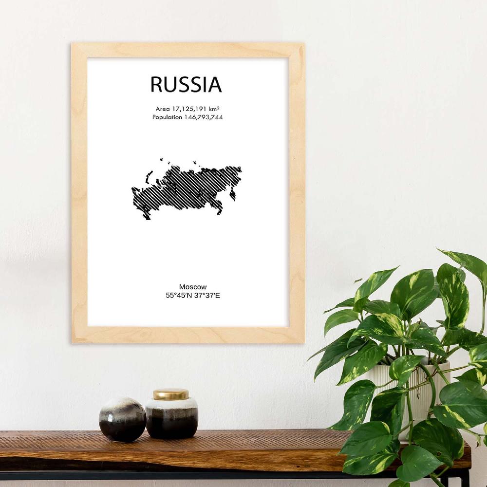 Nacnic Lámina De Rusia Del Mundo