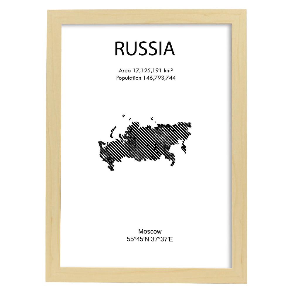 Nacnic Lámina De Rusia Del Mundo