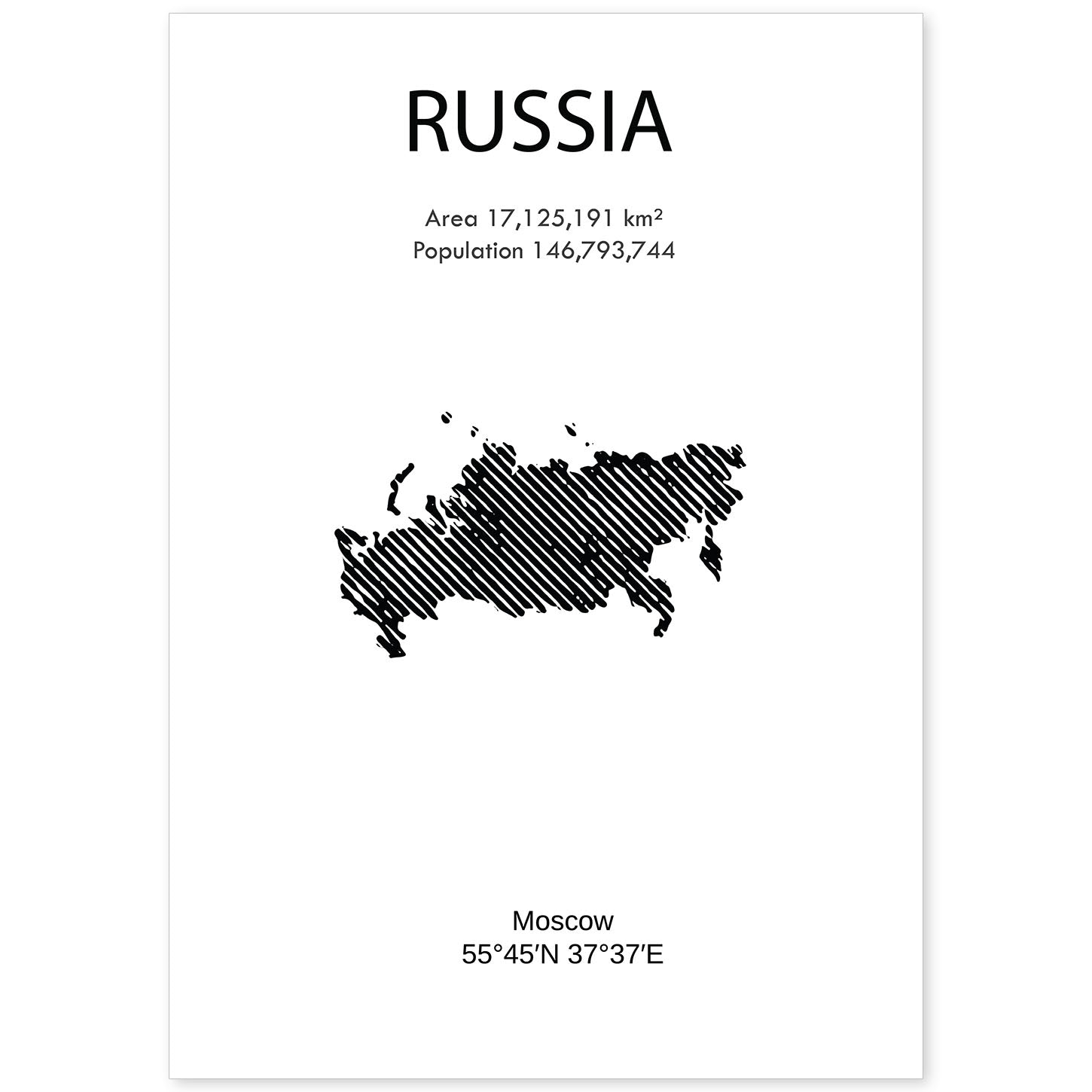 nacnic Lámina de Rusia del Mundo
