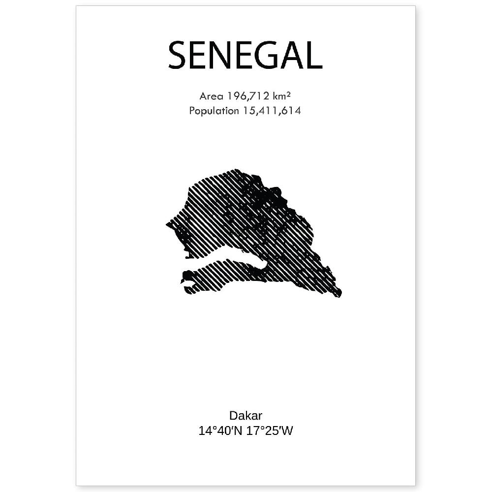 nacnic Lámina de Senegal Mundo