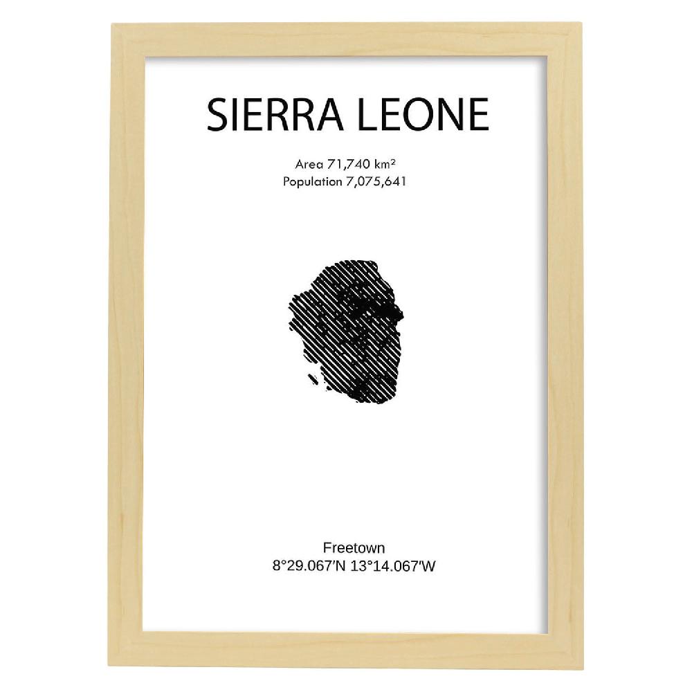 Nacnic Lámina De Sierra Leona Mundo