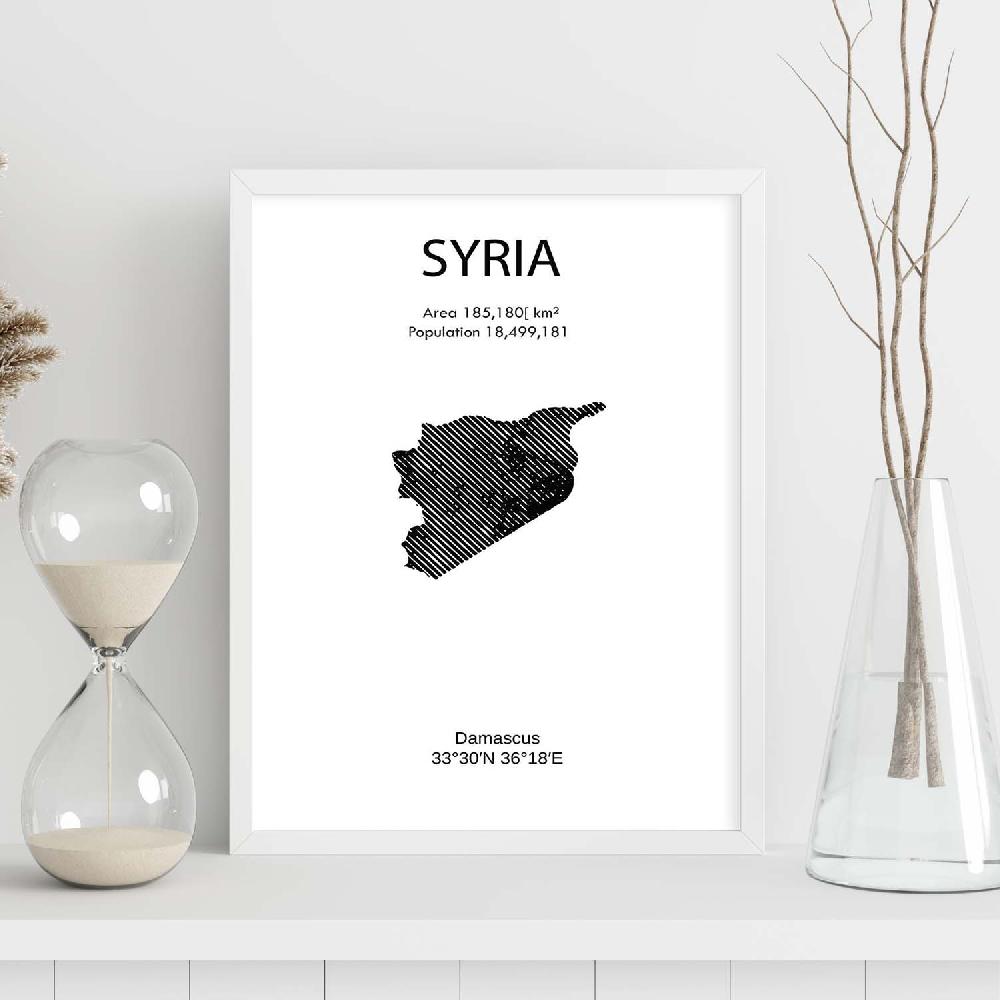 Nacnic Lámina De Siria Del Mundo