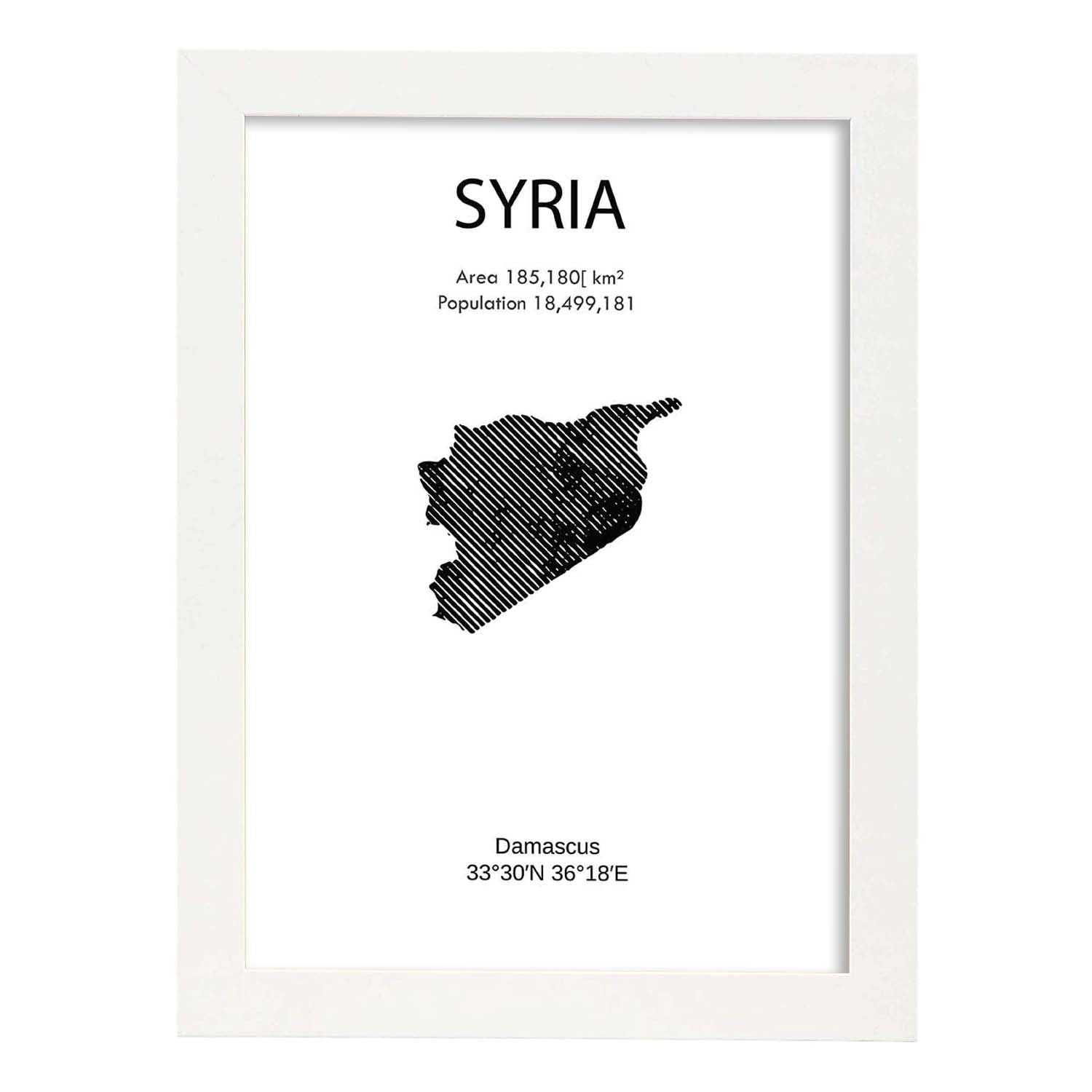 Nacnic Lámina De Siria Del Mundo