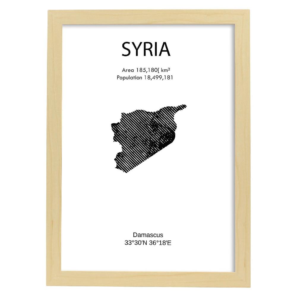 Nacnic Lámina De Siria Del Mundo