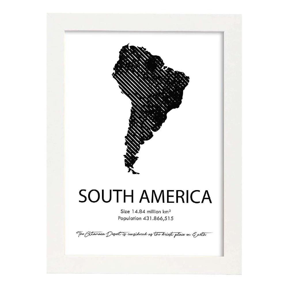 Nacnic Lámina De Sudamérica
