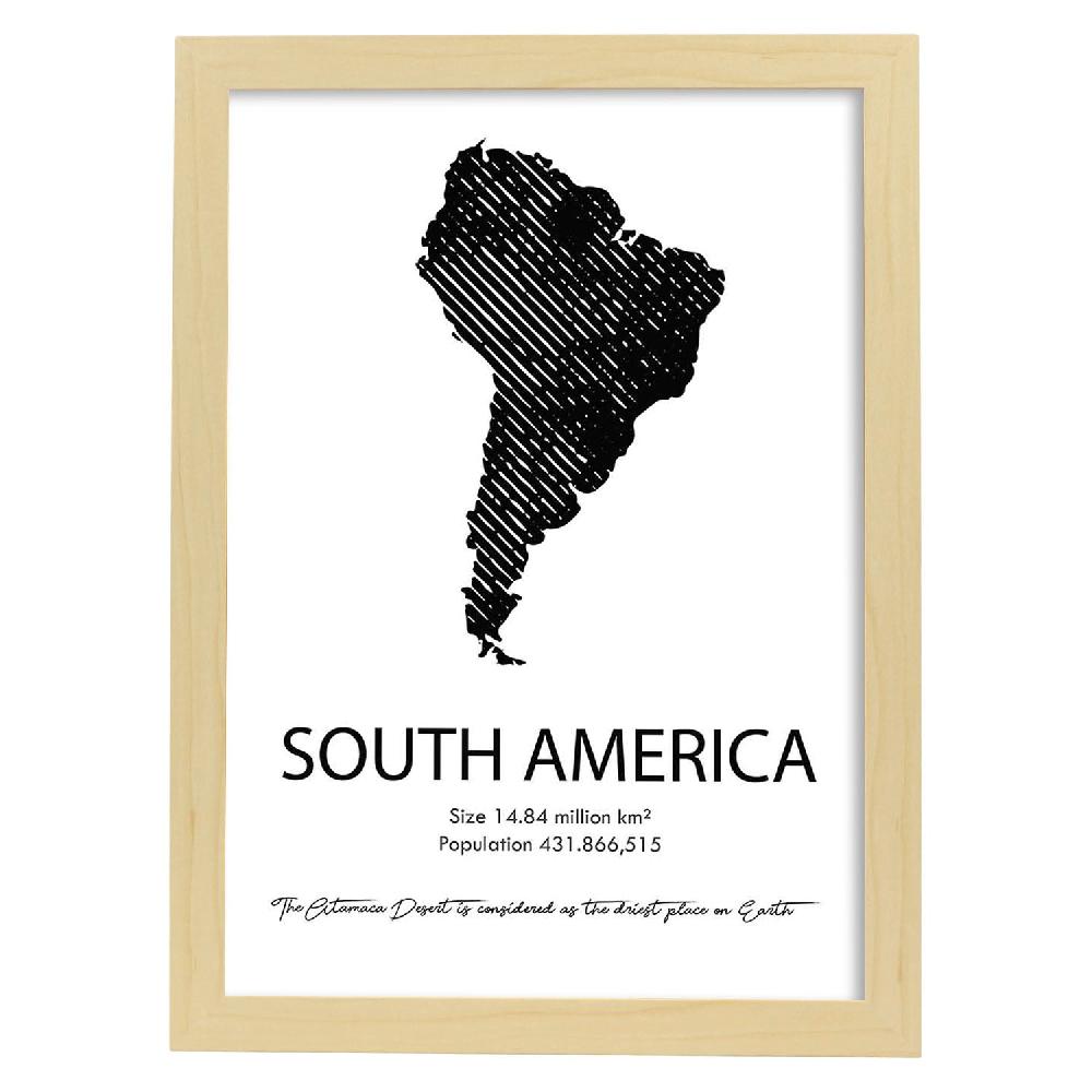Nacnic Lámina De Sudamérica