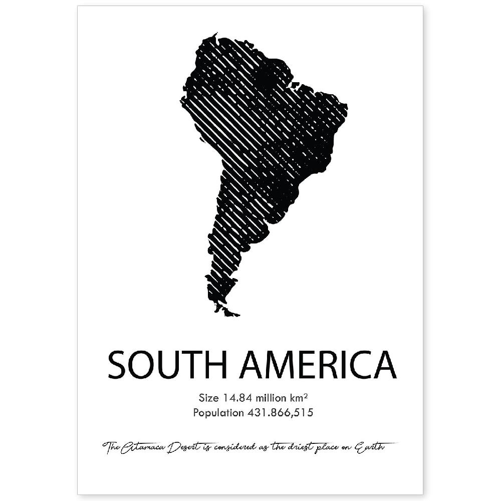 nacnic Lámina de Sudamérica