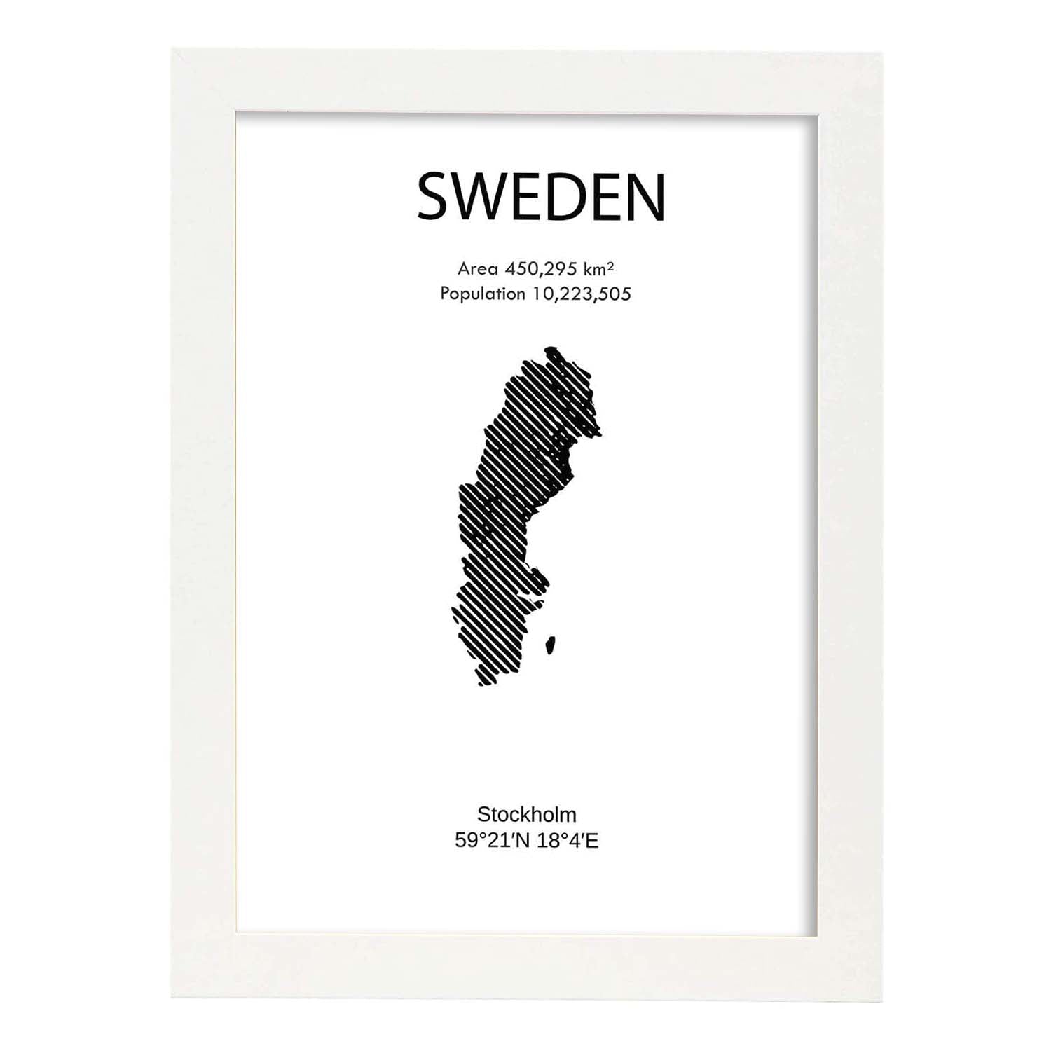 Nacnic Lámina De Suecia Del Mundo