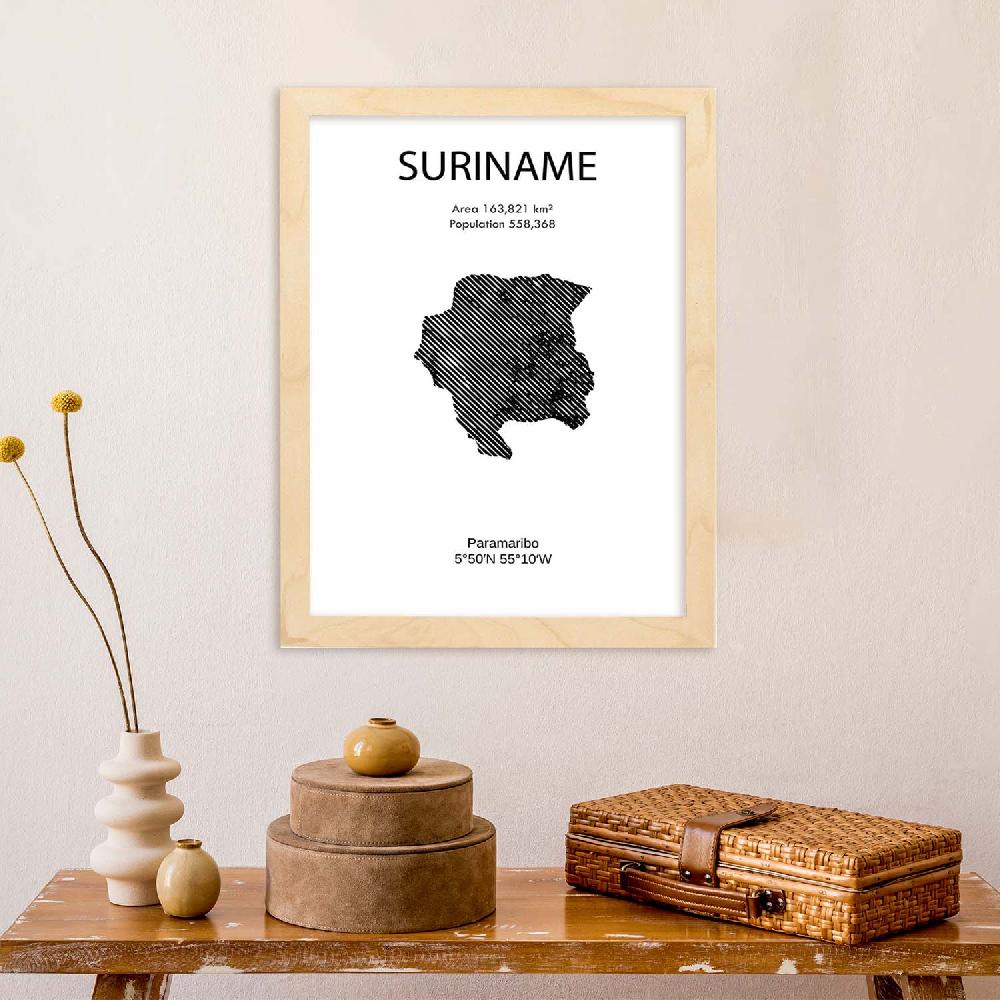 Nacnic Lámina De Surinam Del Mundo