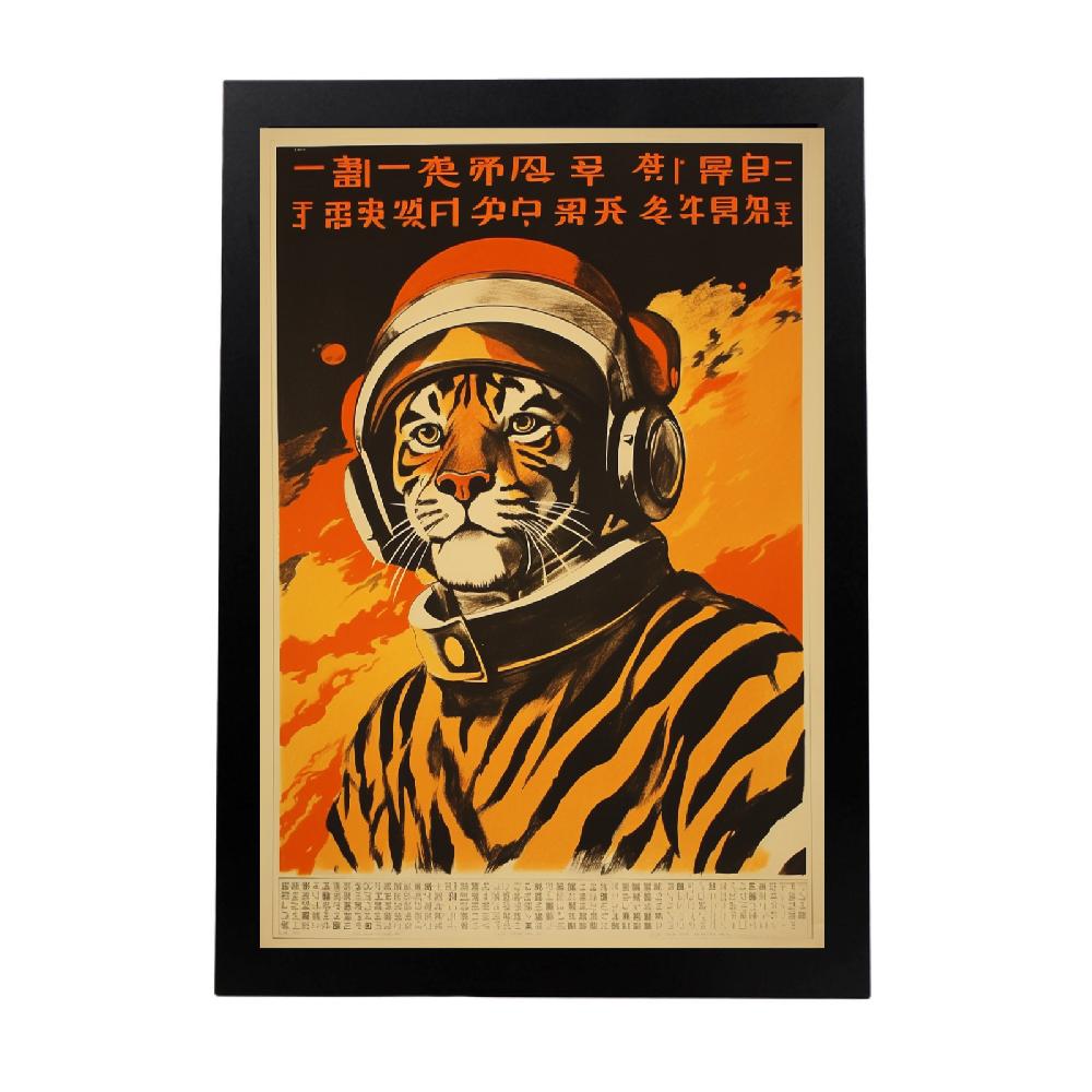 nacnic Lámina de Tigre Piloto en Avión