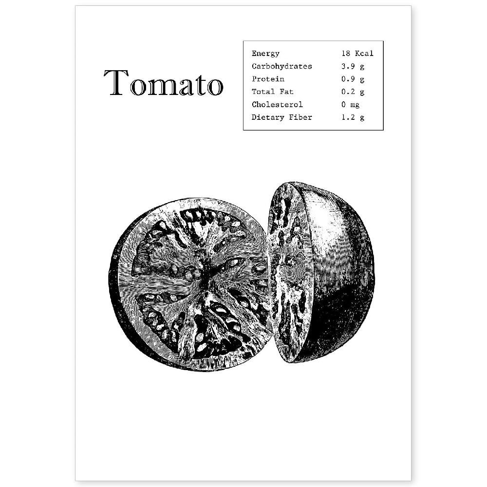 nacnic Lámina de Tomato en Inglés