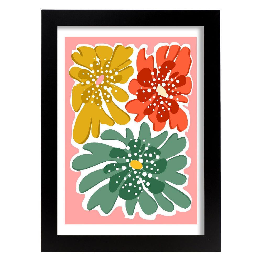 Nacnic Lámina De Trío De Flores