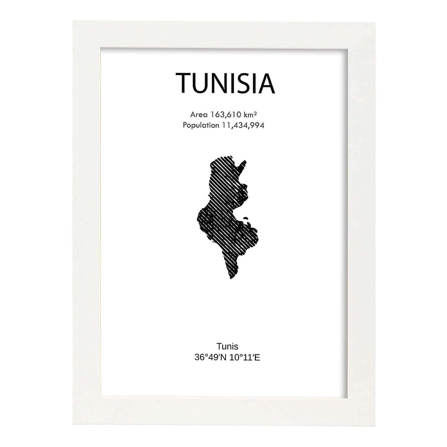 Nacnic Lámina De Tunez Del Mundo