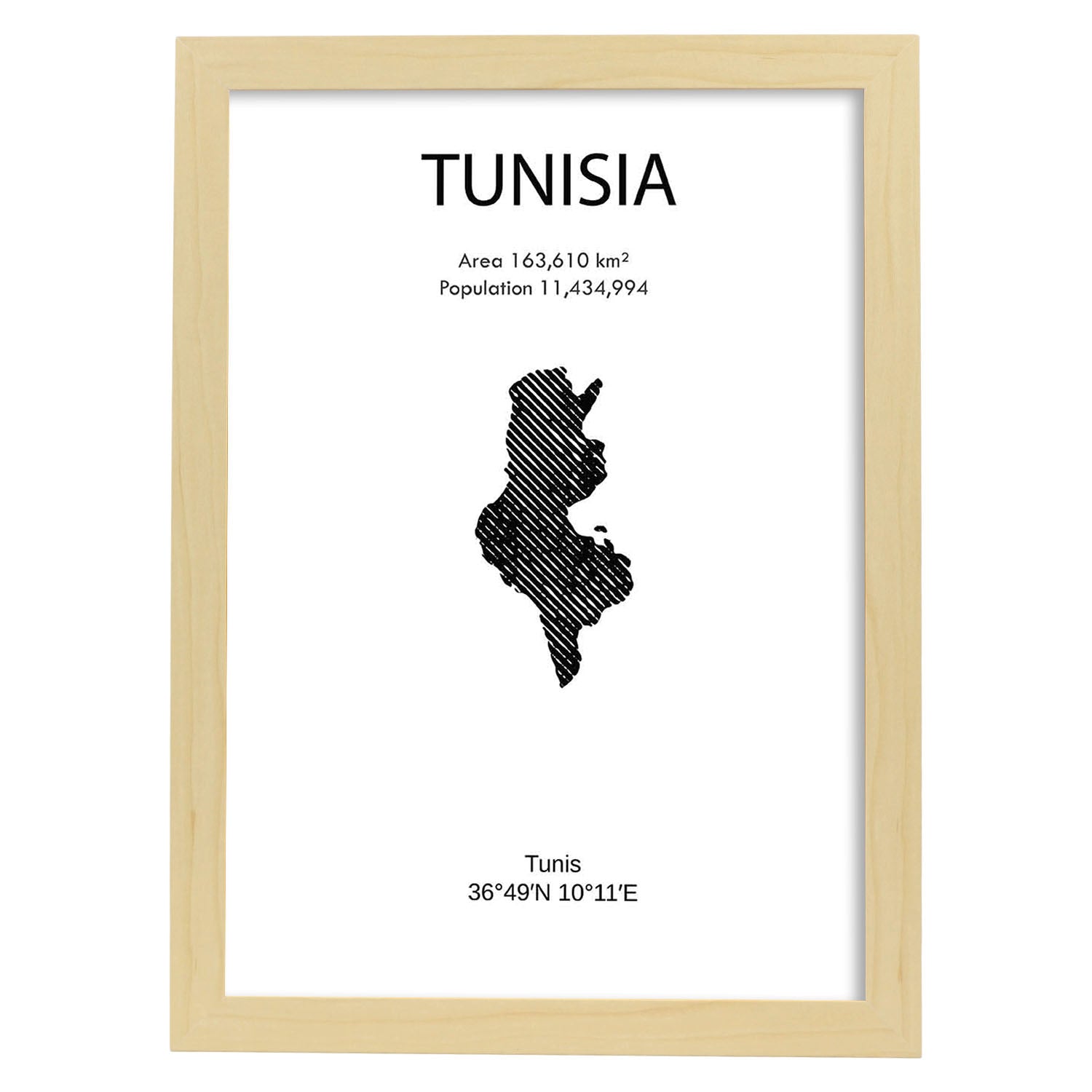 Nacnic Lámina De Tunez Del Mundo