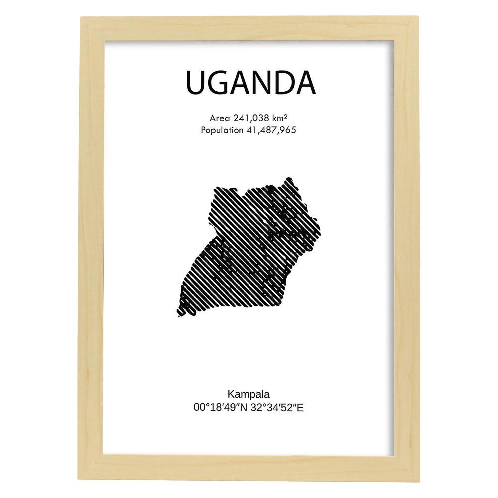Nacnic Lámina De Uganda Mundo